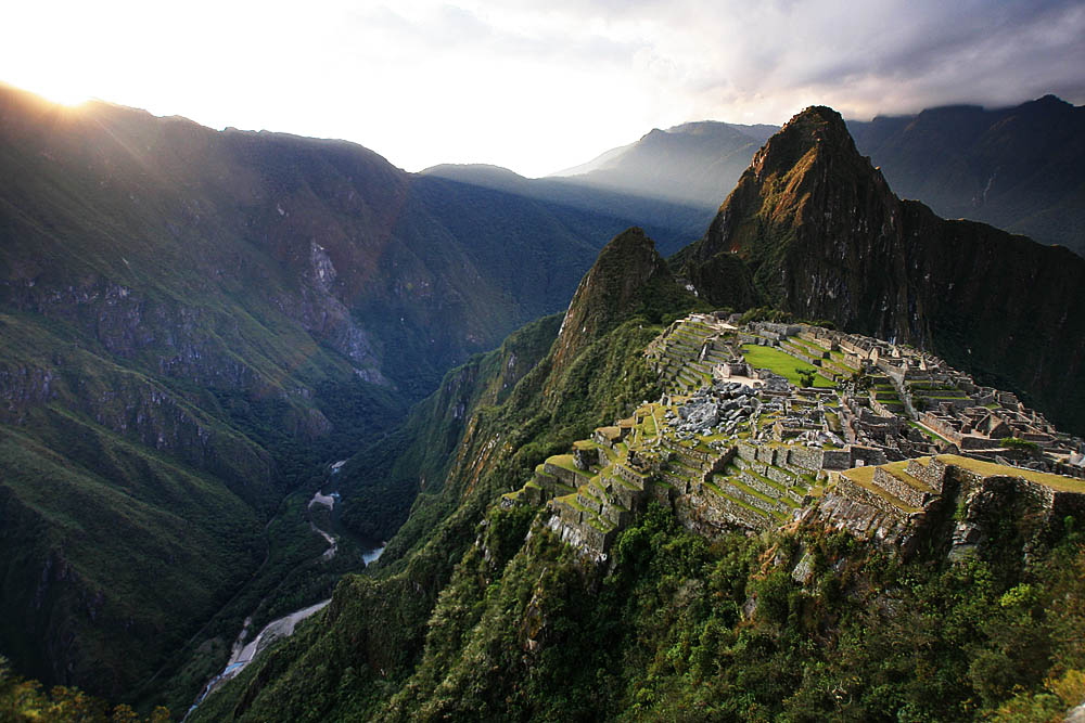 Sunset, Machu Picchu, Peru.